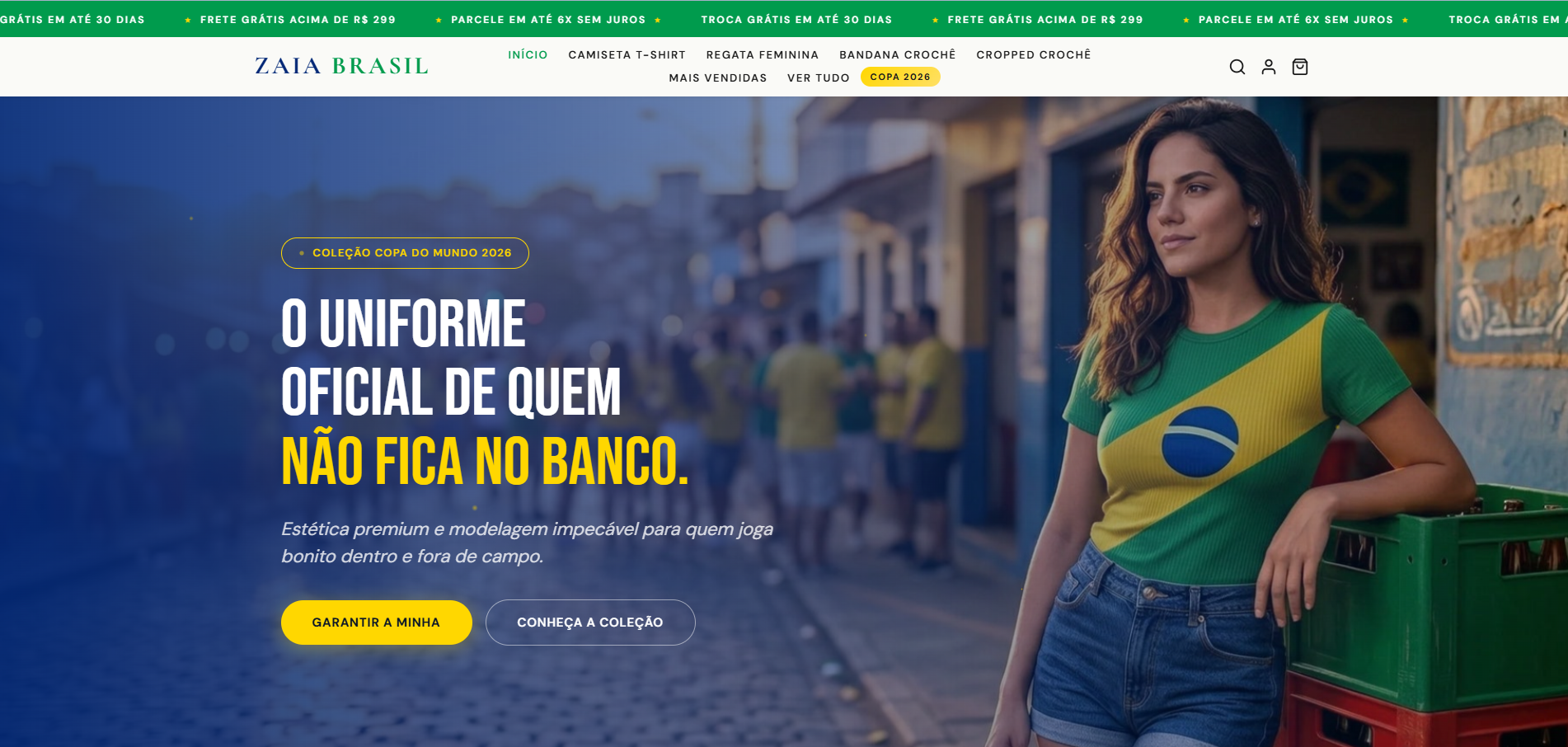 Site da Zaia Brasil
